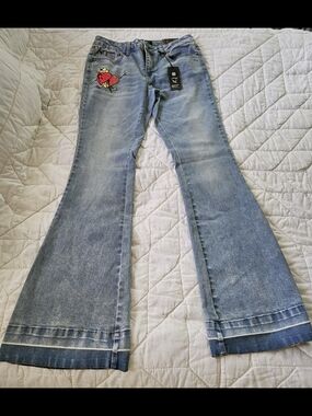 Ed Hardy Hearts and Wings- Bikercore Tall Boot Cut Jeans- Size 28